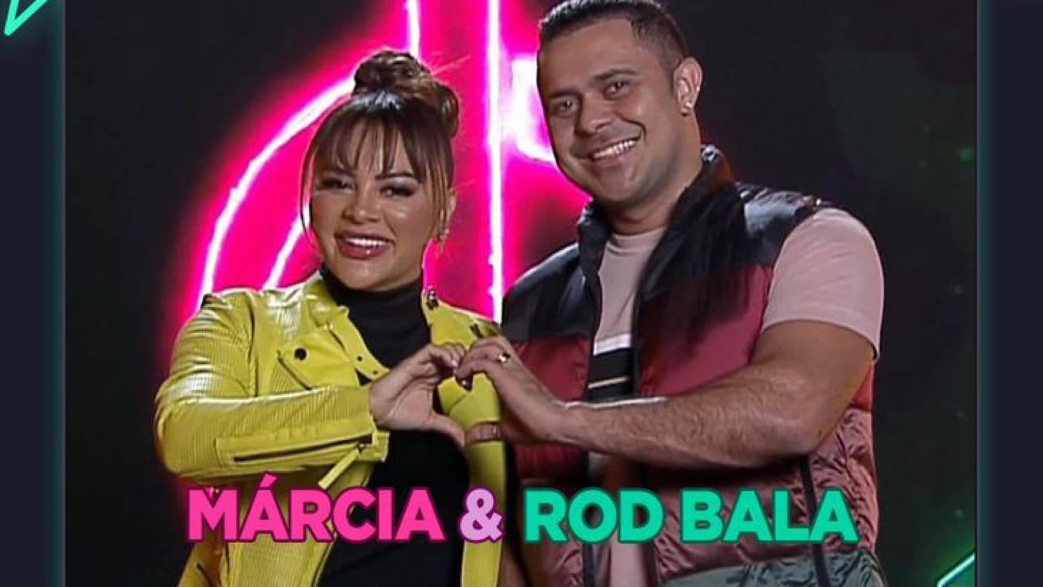 A cantora Márcia Felippe e Rod Bala prometem dar o que falar no Power Couple (imagem: Divulgação)