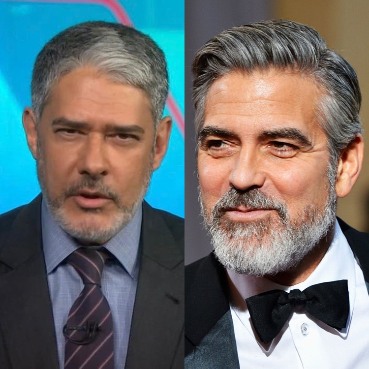William Bonner é comparado com George Clooney.