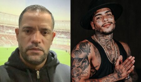 Mentor de MC Kevin em montagem com o cantor.