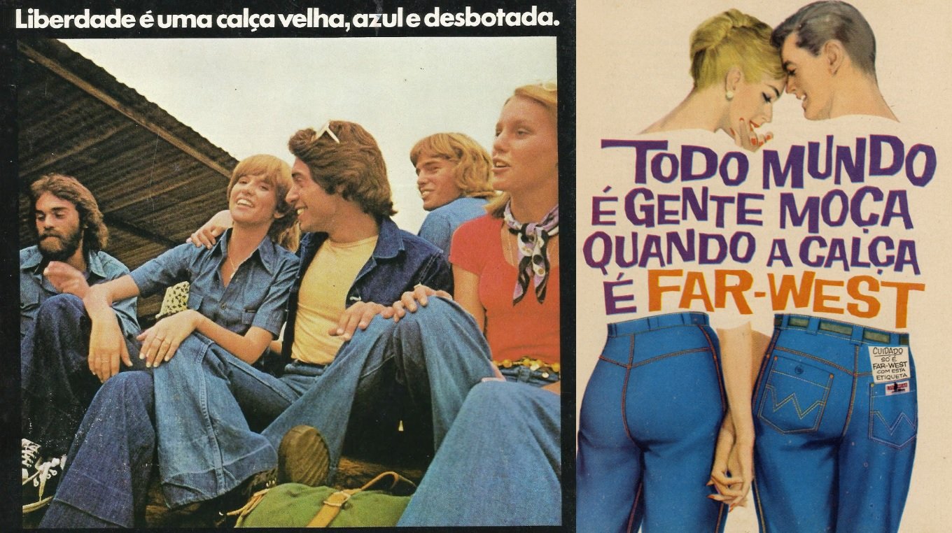 Publicidade do Jeans da US TOP e da Alpargatas.