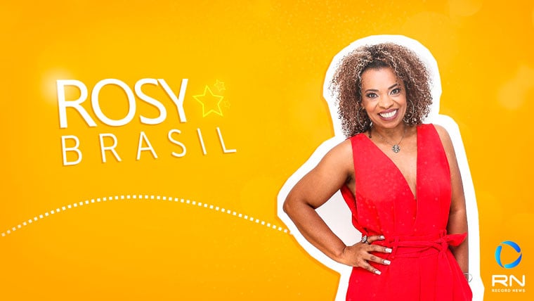 Imagem da tv de Rosy como apresentadora.