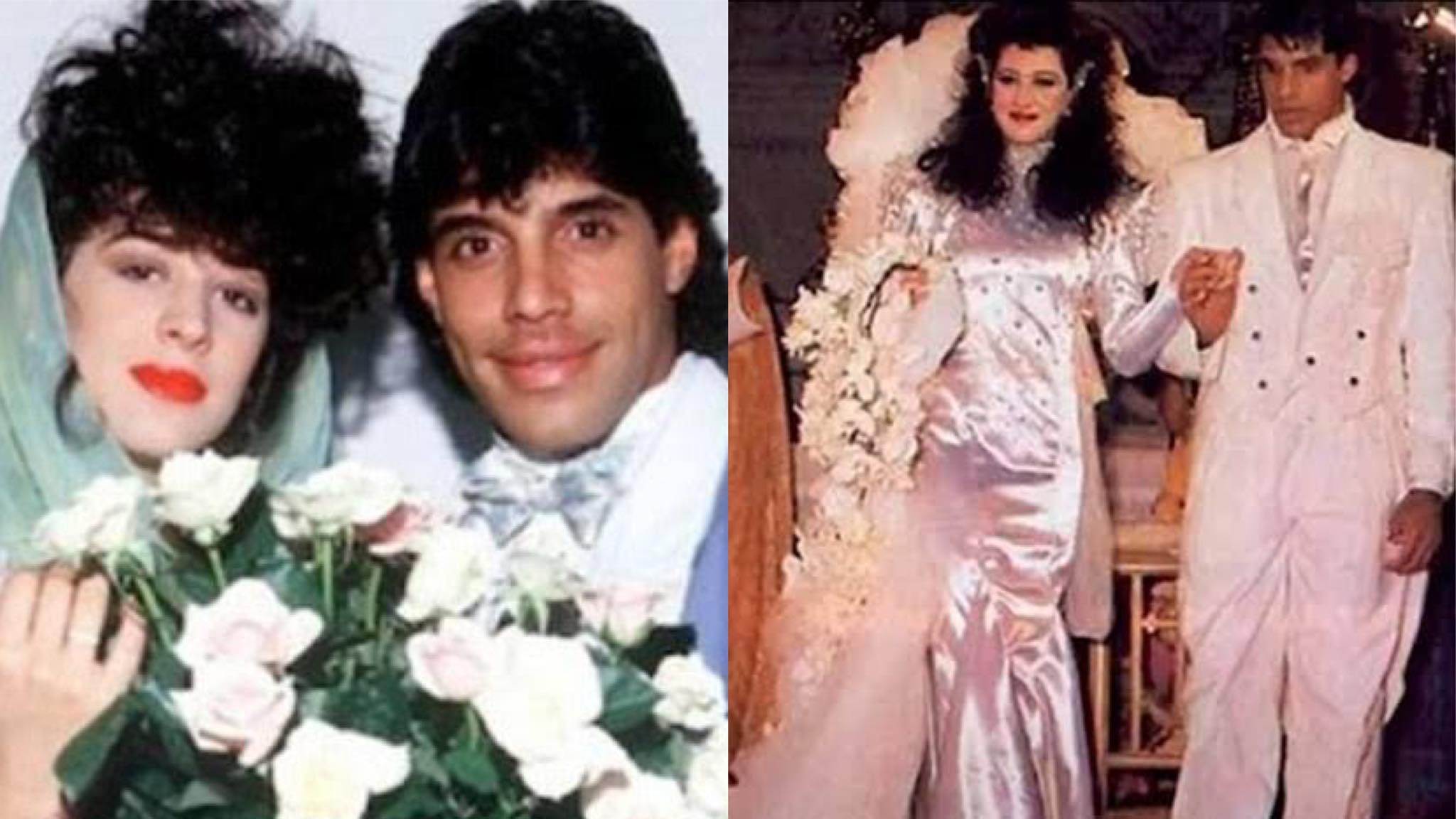 Claudia Raia e Alexandre Frota foram casados entre 1986 até 1991 (montagem: Fashion Bubbles)