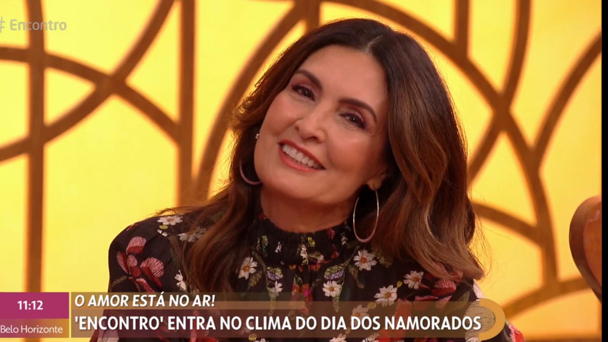 Fátima Bernardes responde com amor o depoimento de Túlio Gadelha (imagem: reprodução/ Globo)