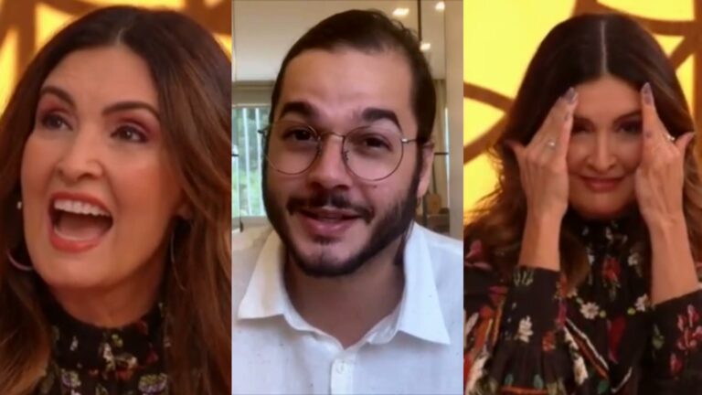 Túlio Gadêlha pega Fátima Bernardes de surpresa no Encontro (montagem: Fashion Bubbles)