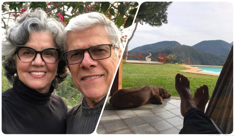 José Mayer e esposa.