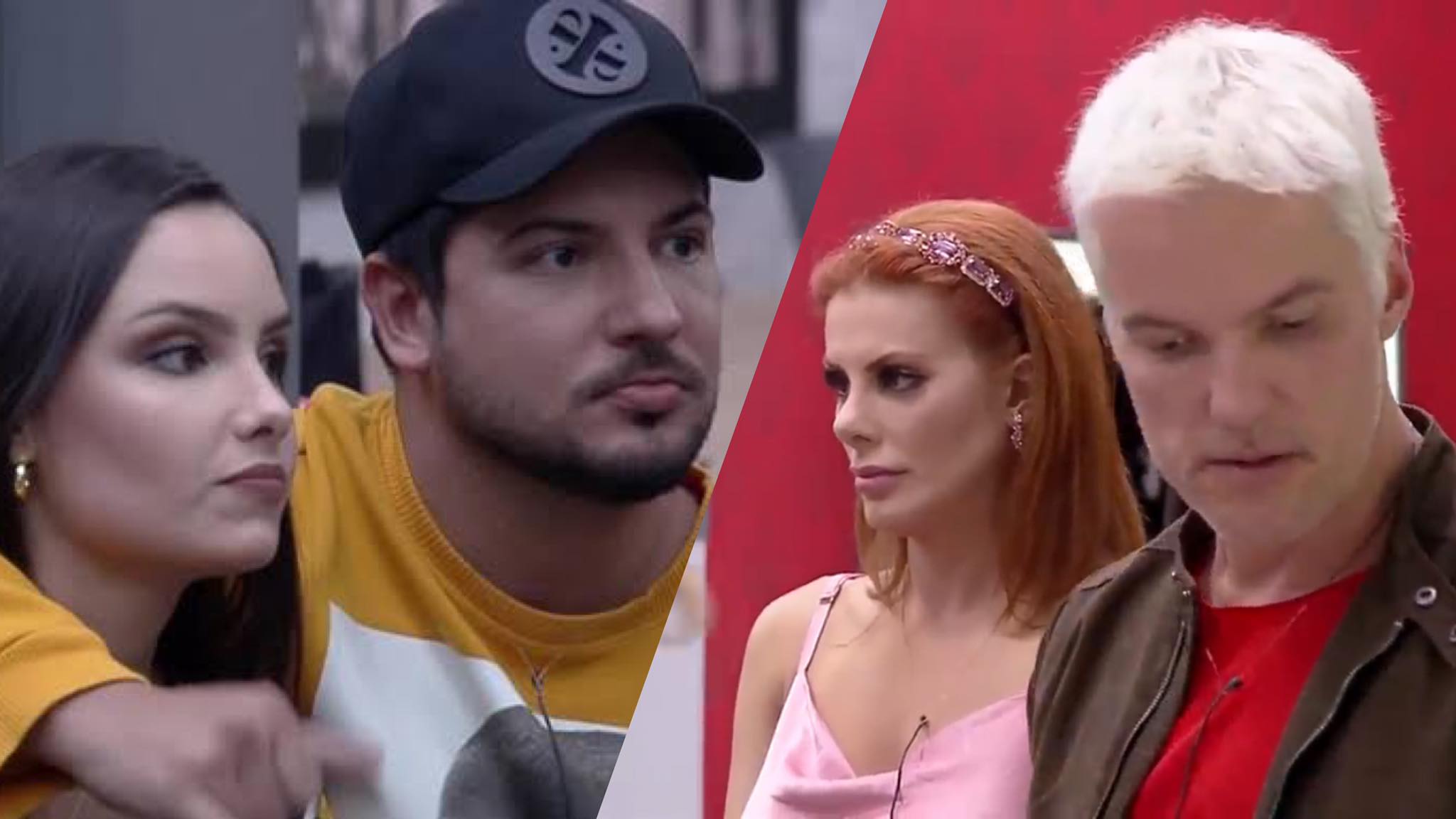 Geórgia e Thiago  criticam o comportamento de Deborah e Bruno no Power Couple (montagem: Fashion Bubbles)