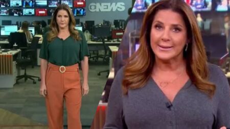 Vídeo de Christiane Pelajo nervosa com falha técnica repercute nas redes sociais (montagem: Fashion Bubbles)
