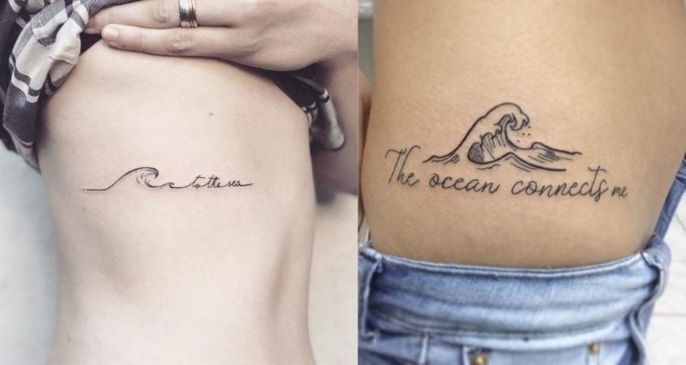 tatuagem de frase sobre o mar
