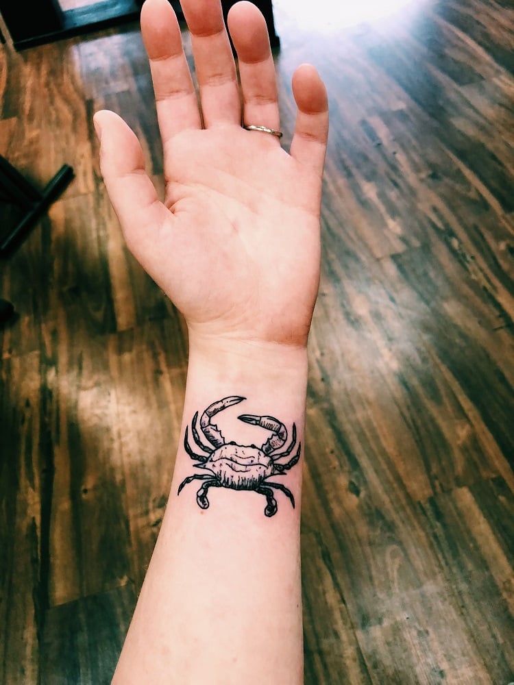tattoo de caranguejo