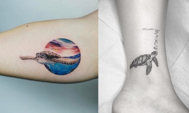 tatuagem de tartaruga marinha