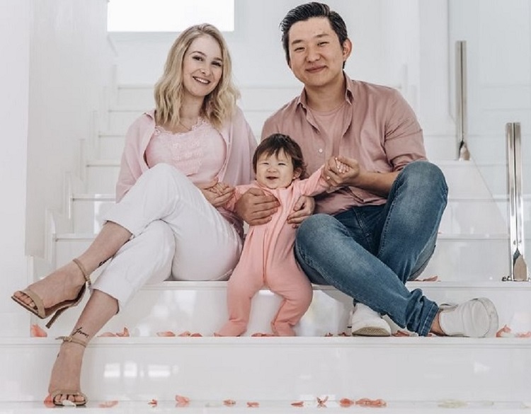 Foto de Pyong e sua família