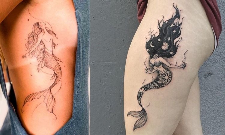 tatuagem de sereia feminina