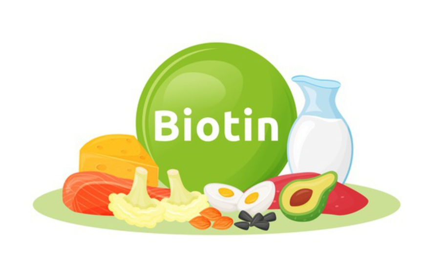 imagem ilustrativa de alimentos com biotina