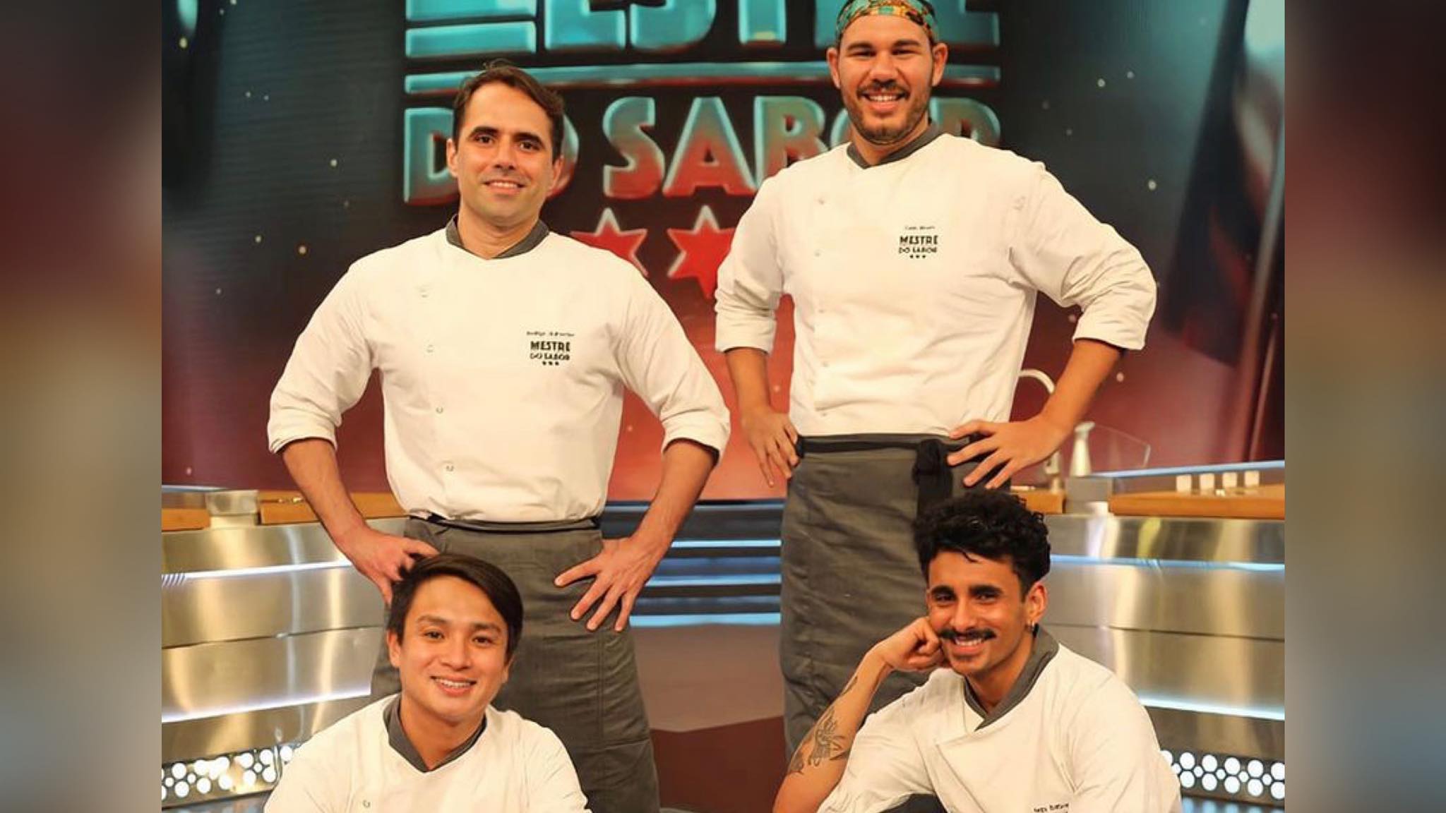 Cadu, Pedro, Rodrigo e Danilo estão na final do Mestre do Sabor da Globo. Fonte: Divulgação/Globo Cadu, Pedro, Rodrigo e Danilo estão na final do Mestre do Sabor da Globo. Dessa fora, Qual chef deve ganhar o Mestre dos Sabor?. Fonte: Divulgação/Globo