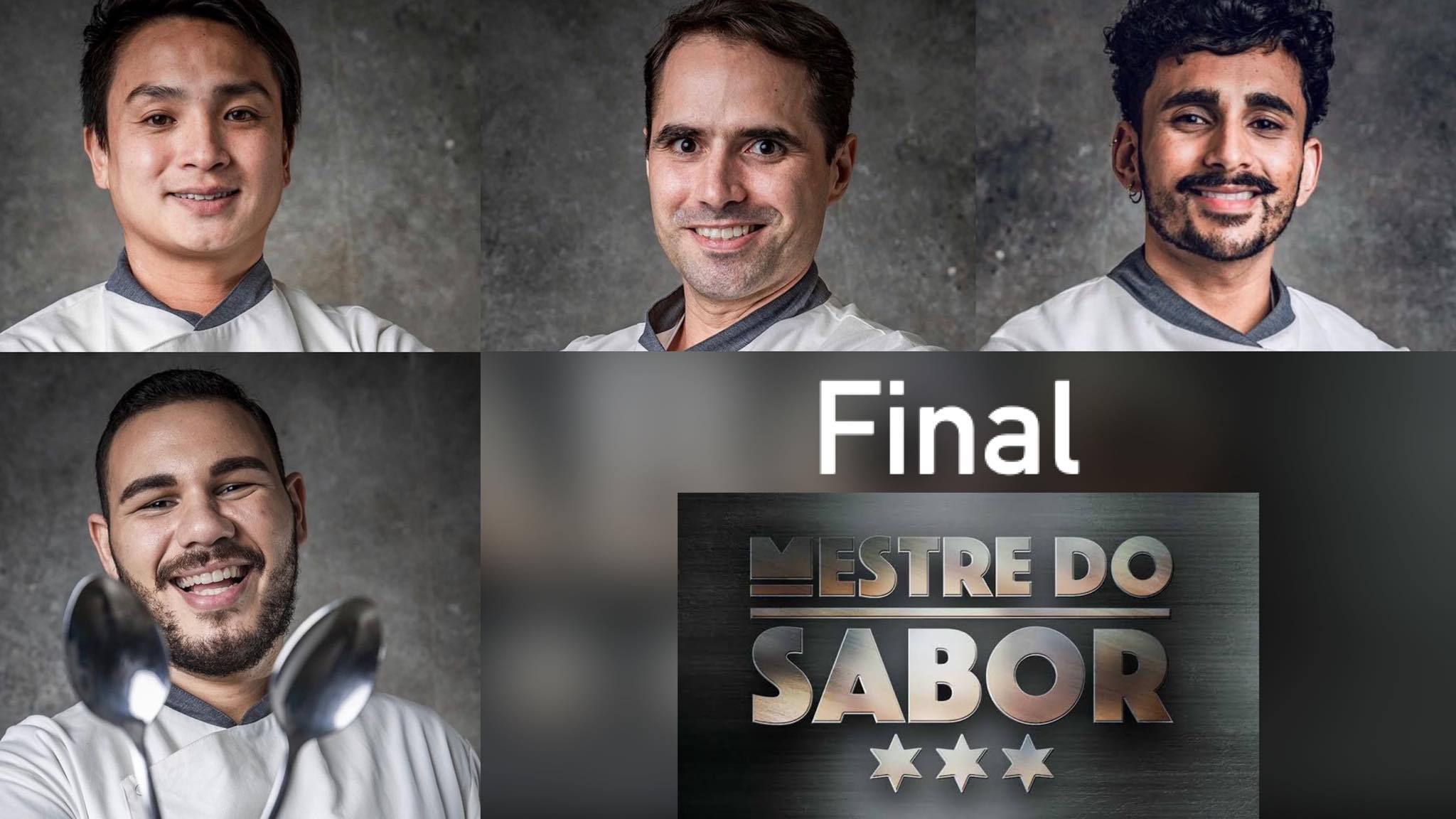 Cadu, Pedro, Rodrigo e Danilo estão na final do Mestre do Sabor da Globo. Fonte: Montagem/ Fashion Bubbles