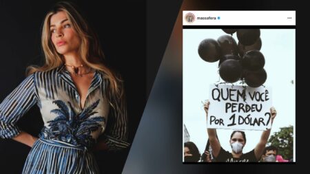 Grazi Massafera fez uma postagem criticando o governo e foi "cancelada". Montatagem: (Fashion Bubbles)