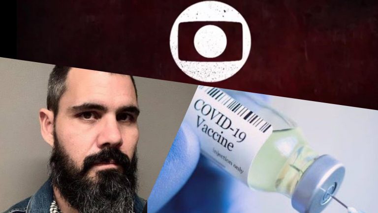 Enquete Fashion Bubbles quer saber se Juliano Cazarré deve ser afastado do elenco de Pantanal, após criar polêmica em torno da vacina. Fonte: Montagem/ Fashion Bubbles