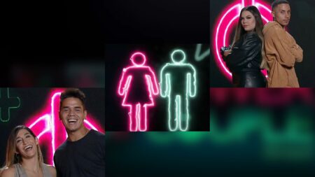 Enquete Power Couple: qual casal deve completar a nona DR ao lado de Mari & Matheus e Dani & Fábio (montagem: Fashion Bubbles)
