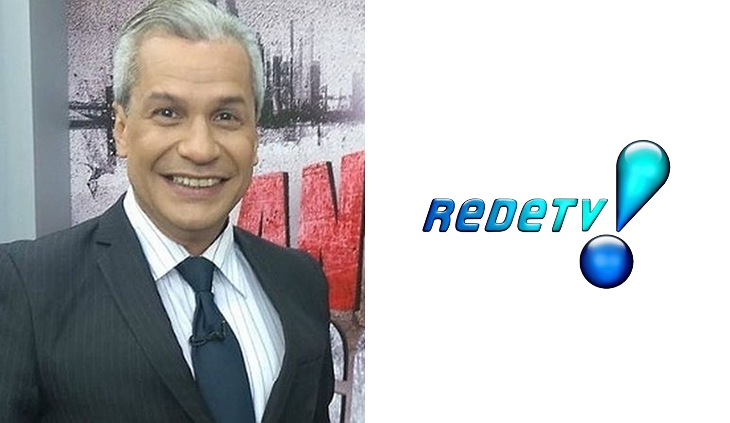 Foto de Sikêra Jr e logo da RedeTV!
