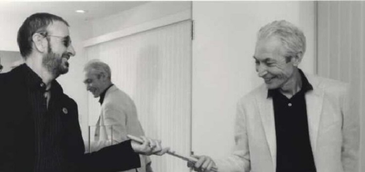 Foto de Ringo Starr e Charlie Watts
