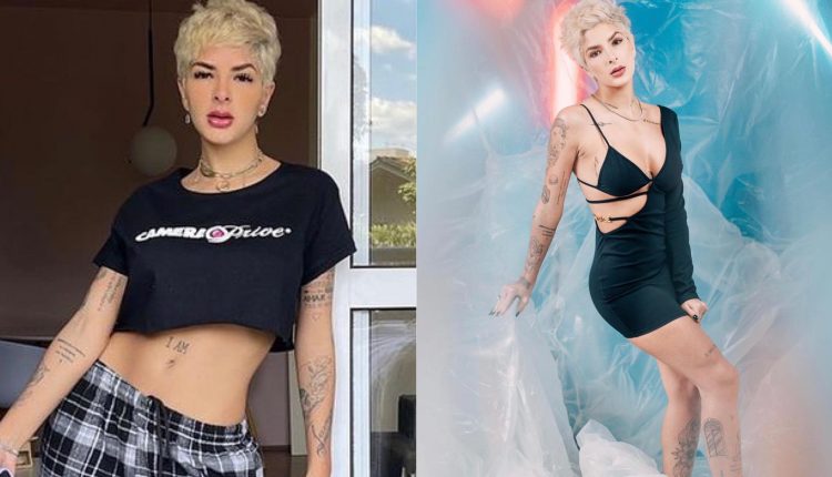 Montagem com duas fotos de Lary Bottino no Instagram, que estará em A Fazenda 2021 Montagem com duas fotos de Lary Bottino