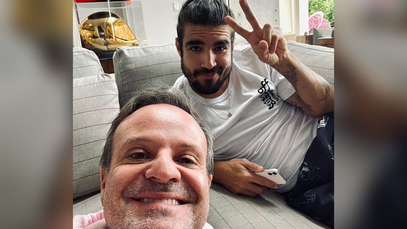 Caio Castro esteve com Rubens Barrichello no último final de semana. Fonte: Instagram Caio Castro esteve com Rubens Barrichello no último final de semana. Fonte: Instagram