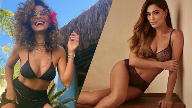 Juliana Paes gosta de ficar sem roupa no camarim da Globo, segundo atriz. Fonte: Montagem/ Fashion Bubbles