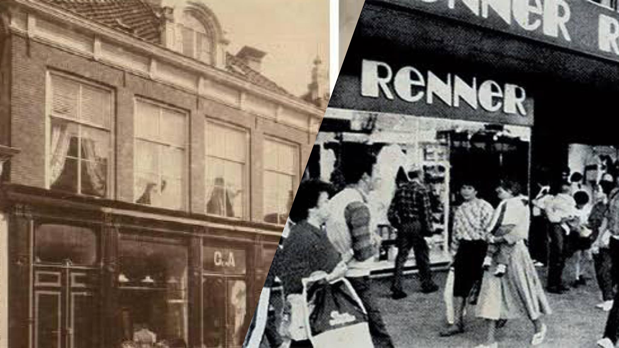 Lojas Renner foi fundada no Sul do Brasil em 1922 e em 1965 ganhou ares de loja de departamento. Fonte: Montagem/ Fashion Bubbles