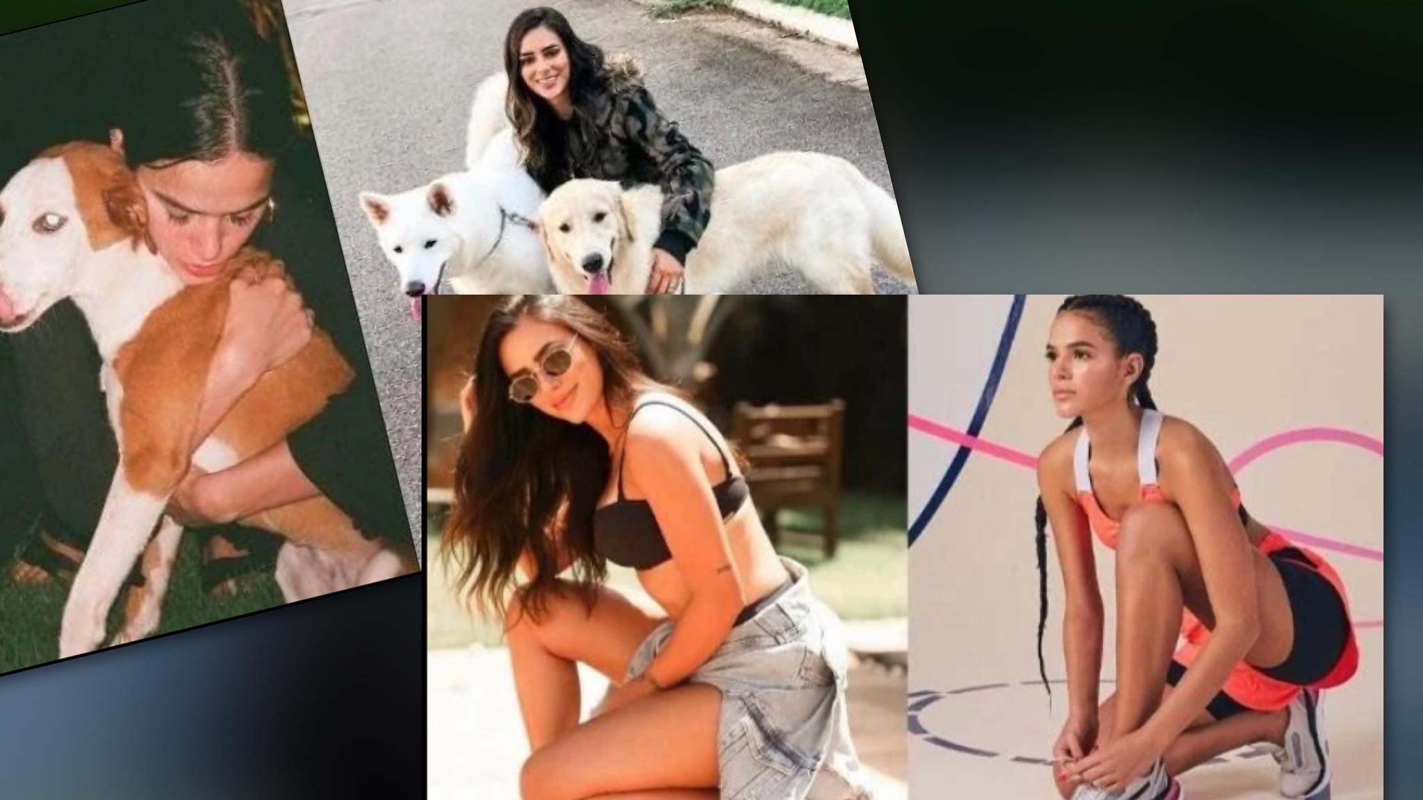 Tanto Bruna Marquezine como Bruna Biancardi (atual de Neymar) gostam de fotos, esportes e cachorros. Fonte: Montagem/ Fashion Bubbles