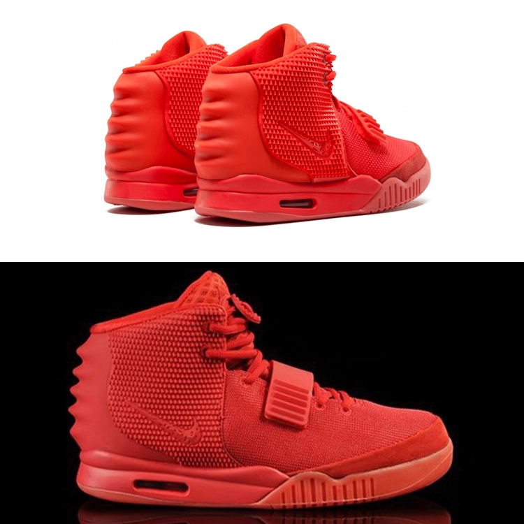 Marcos Mion usará Red October Yeezy II em estreia na Globo. Foto do calçado.