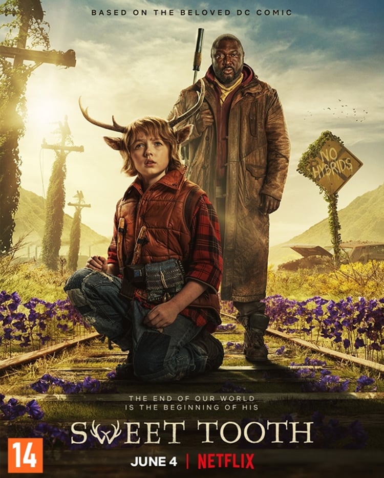 Foto do cartaz de "Sweet Tooth", tops séries e filmes com seres místicos da Netflix.