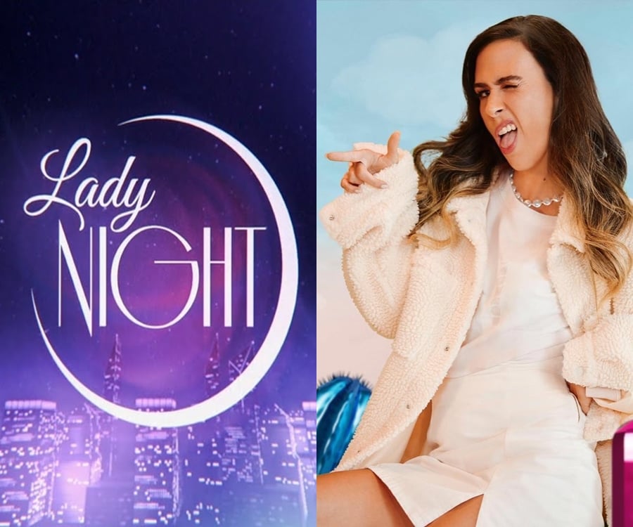 Foto da humorista e da logo do "Lady Night"