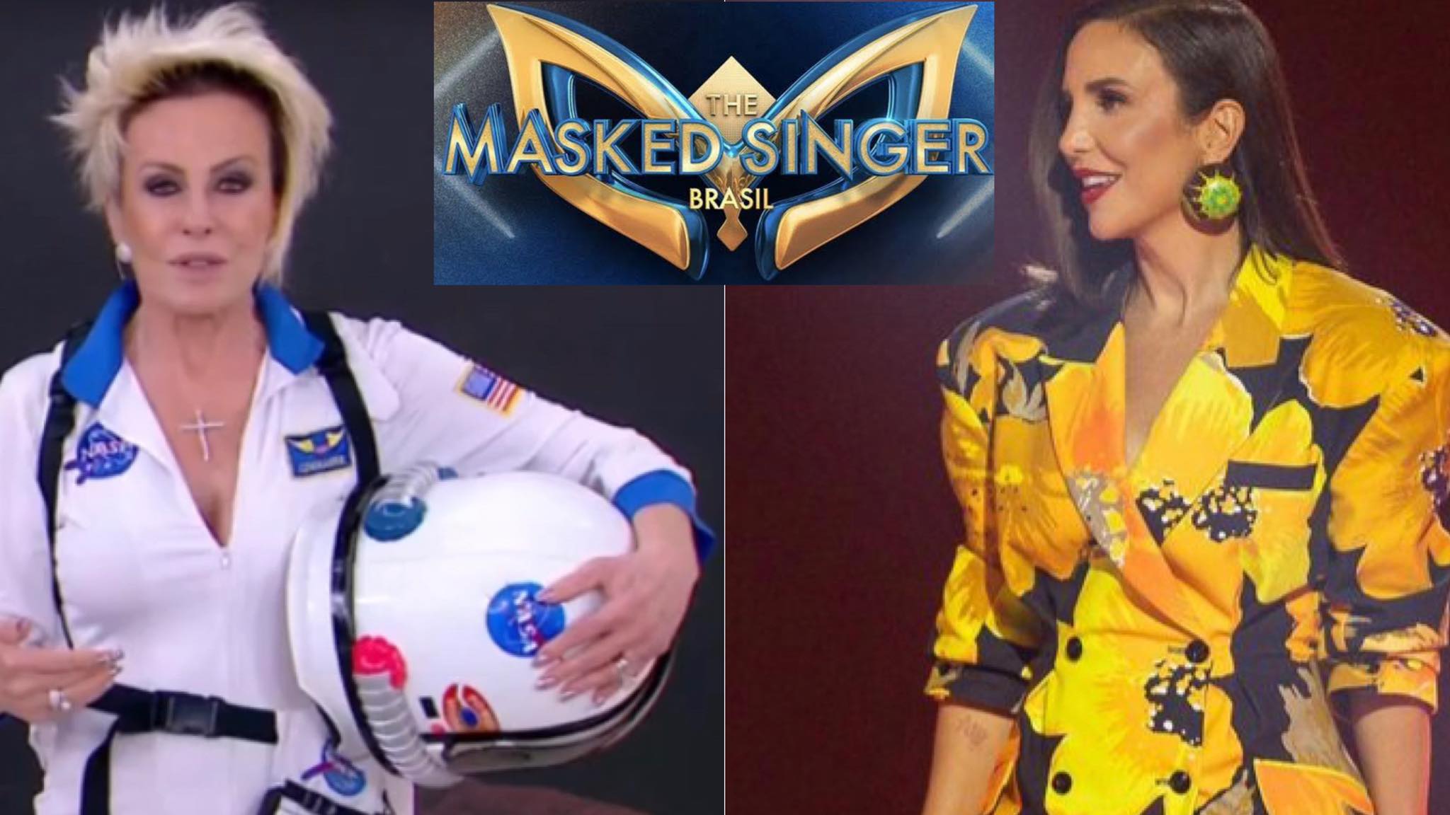 Ana Maria Braga foi convidada para participar do The Masked Singer Brasil, com Ivete Sangalo. Fonte: Montagem/ Fashion Bubbles