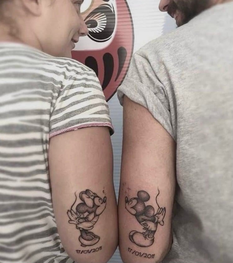 tattoo Mickey e Minnie