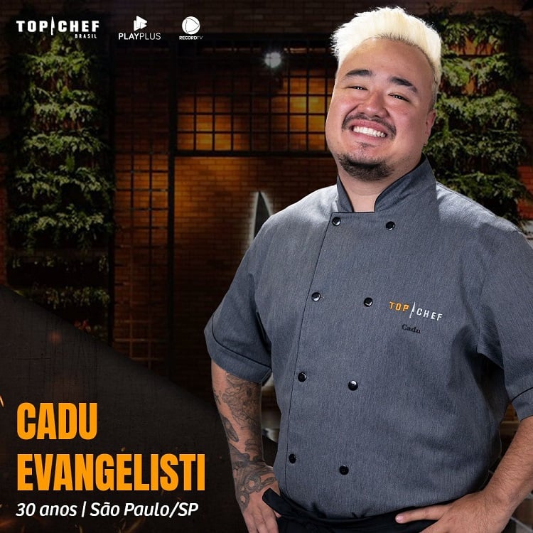 Participante Cadu Evangelisti, participante do Top Chef Brasil