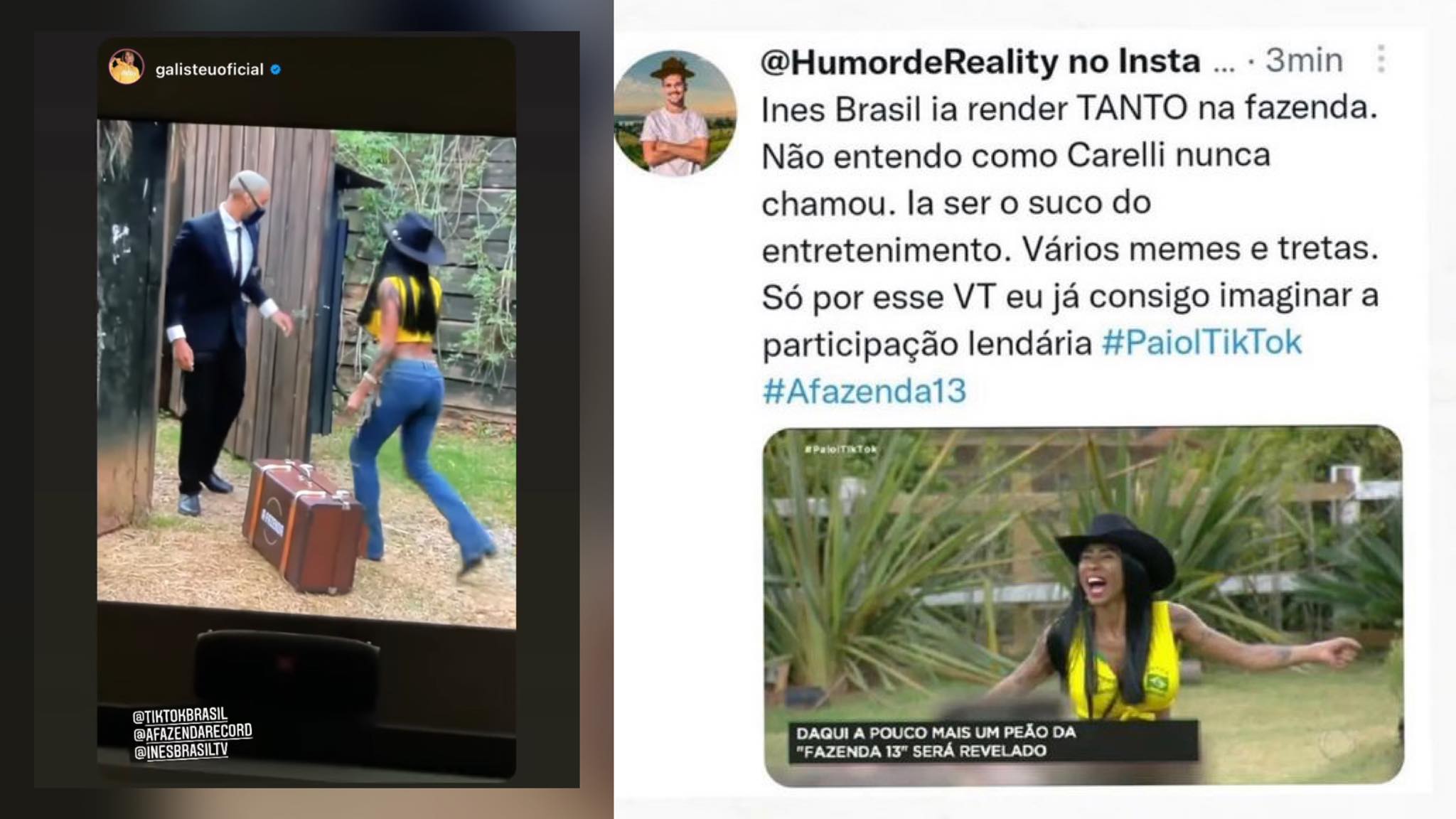Adriane Galisteu comenta a participação de Inês Brasil em A Fazenda 13 Adriane Galisteu, Inês Brasil, A Fazenda 2021