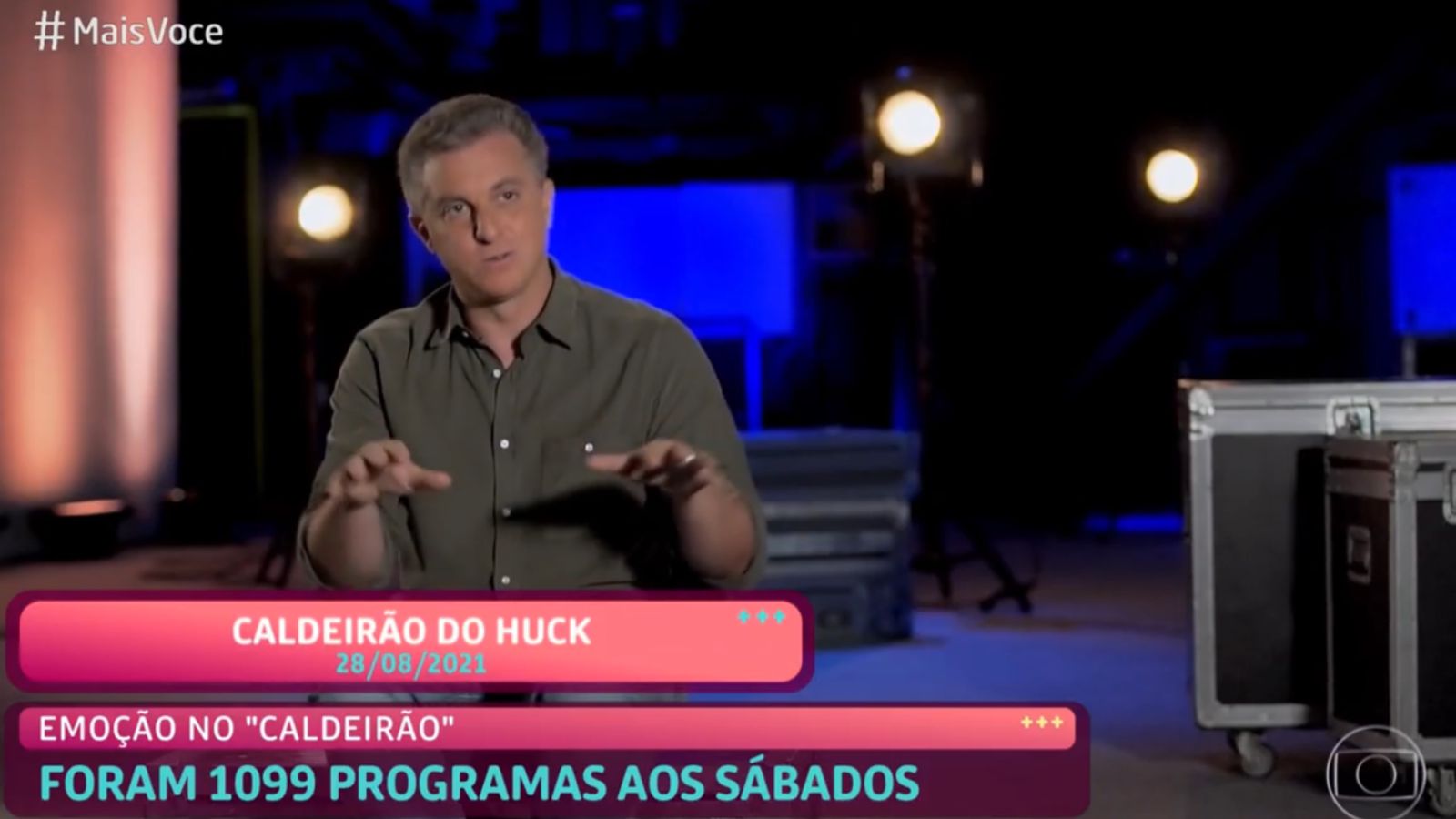 Luciano Huck fala sobre sua despedida do Caldeirão do Huck. Fonte: Reprodução/ TV Globo