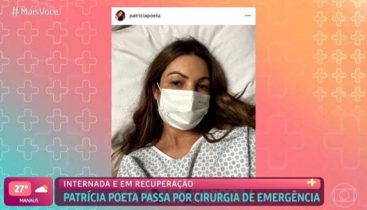Poeta recebe apoio dos colegas da Globo após cirurgia. Fonte: Reprodução/ TV Globo