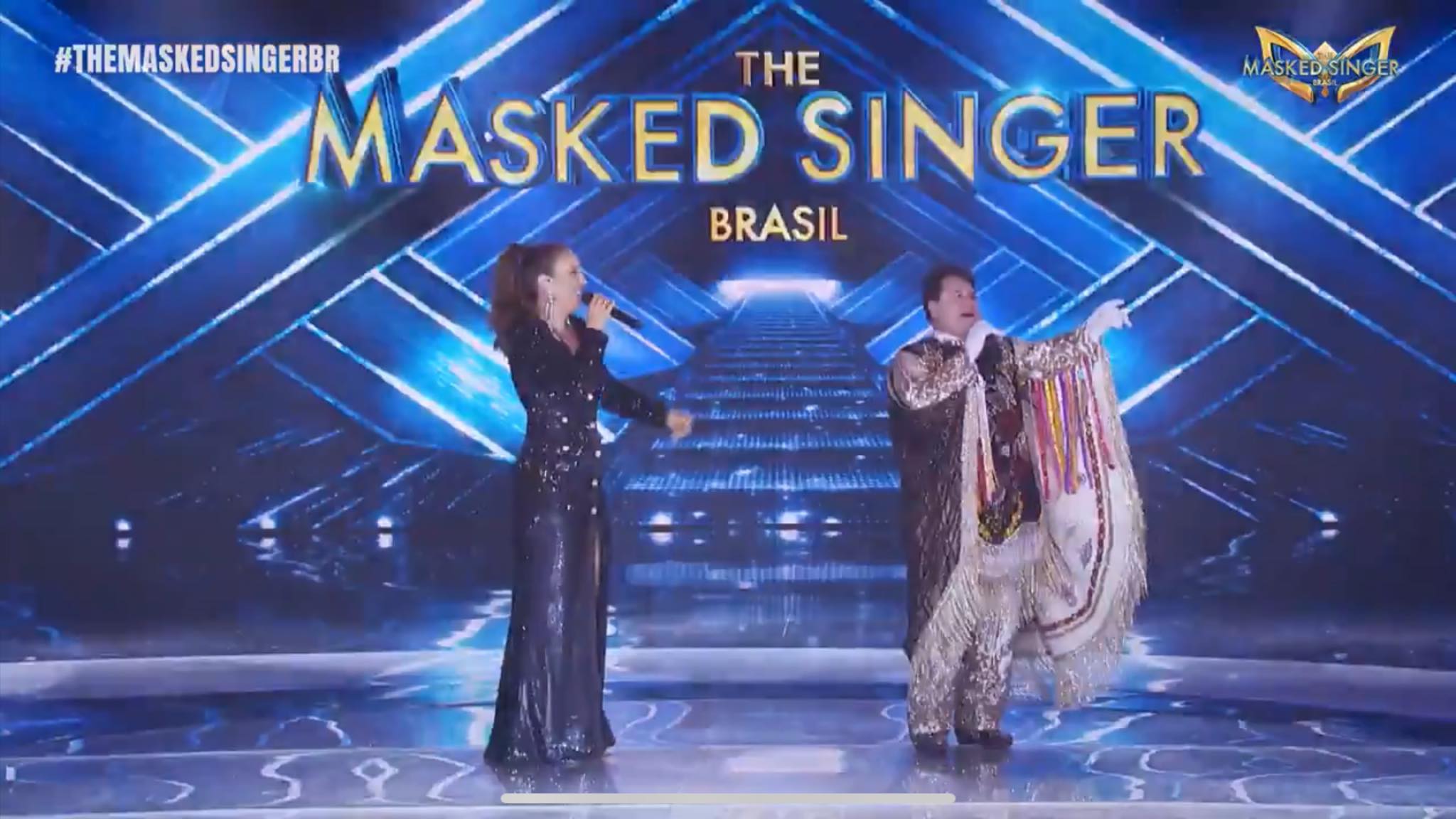 Marrone diz que foi um prazer participar do The Masked Singer. Fonte: Reprodução/ Globo