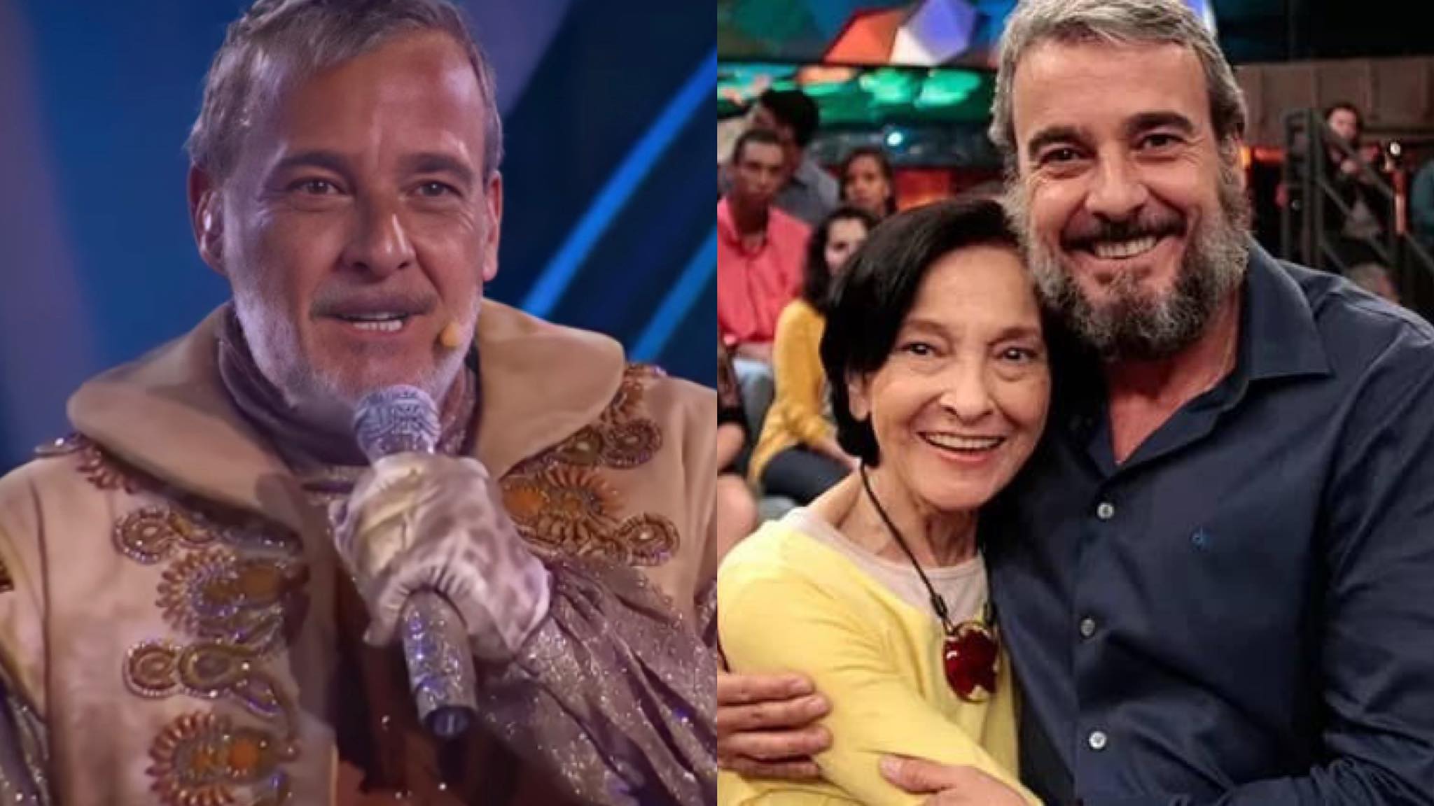 Alexandre Borges no The Masked Singer Brasil e ao lado de sua mãe The Masked Singer, Alexandre Borges, Onça Pintada