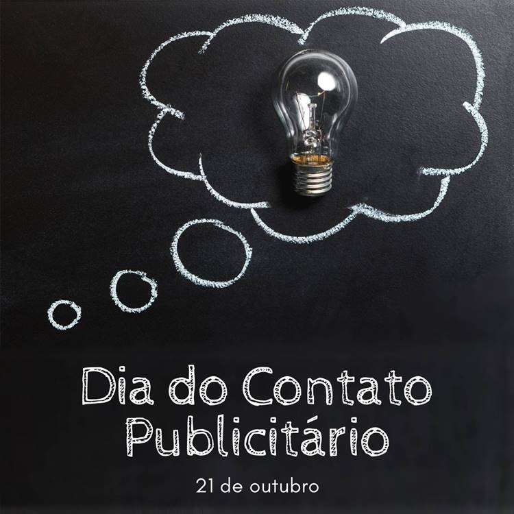 Foto com a frase "Dia do Contato Publicitário".