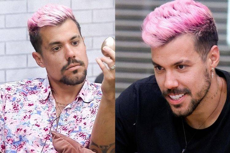 Lipe Ribeiro cabelo colorido