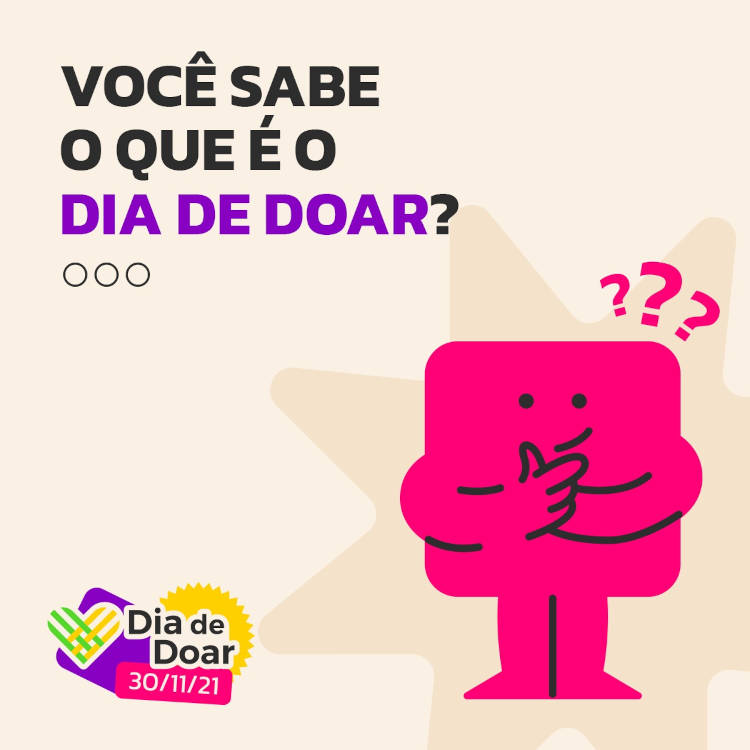 Pergunta sobre o Dia de Doar