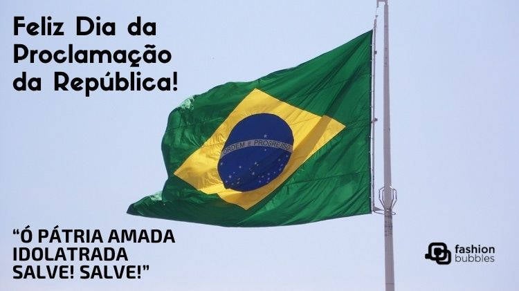 bandeira do Brasil hasteada