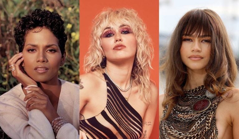 Foto de Halle Berry, Miley Cyrus e Zendaya.
