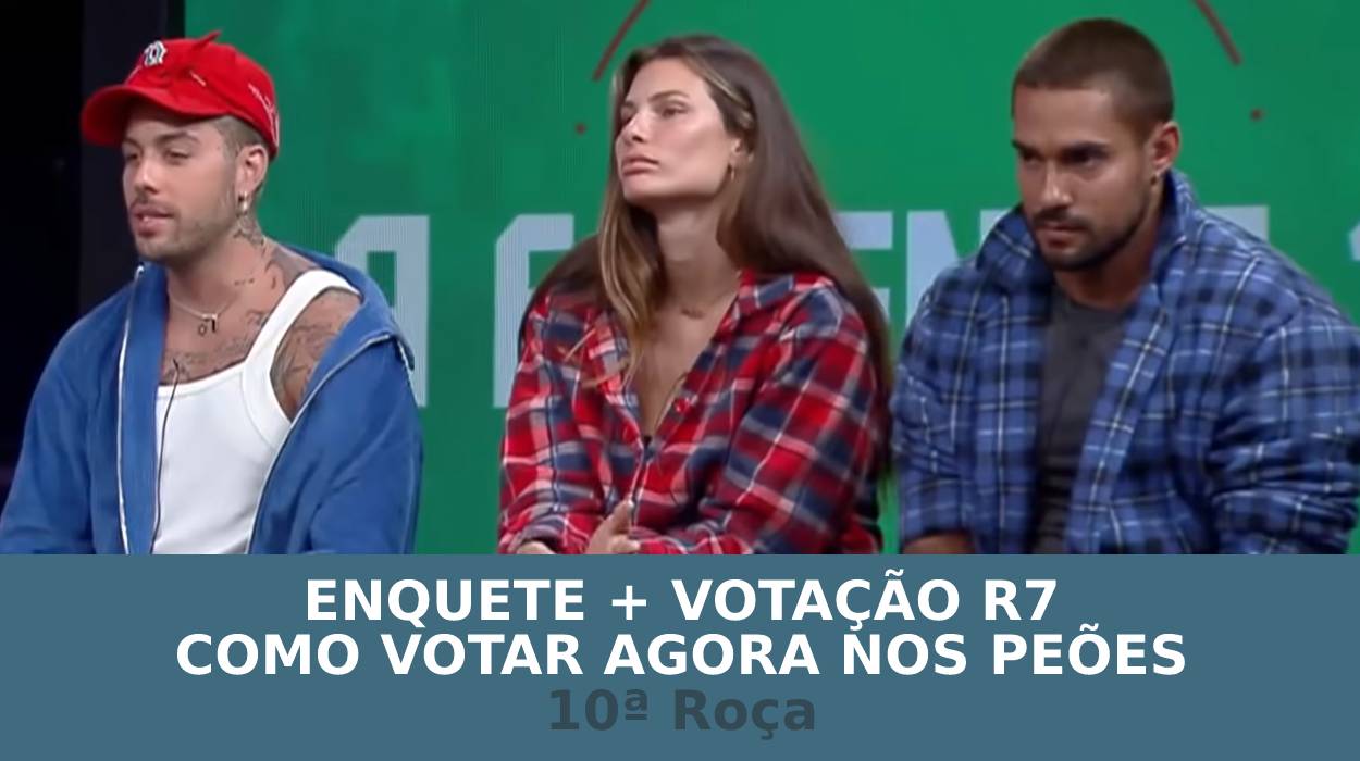Como votar em Bil Araújo, Dayane Mello e Gui Araujo na Votação da Enquete A Fazenda
