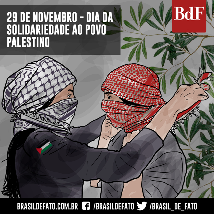 Foto sobre o Dia Internacional de Solidariedade com o Povo Palestino.