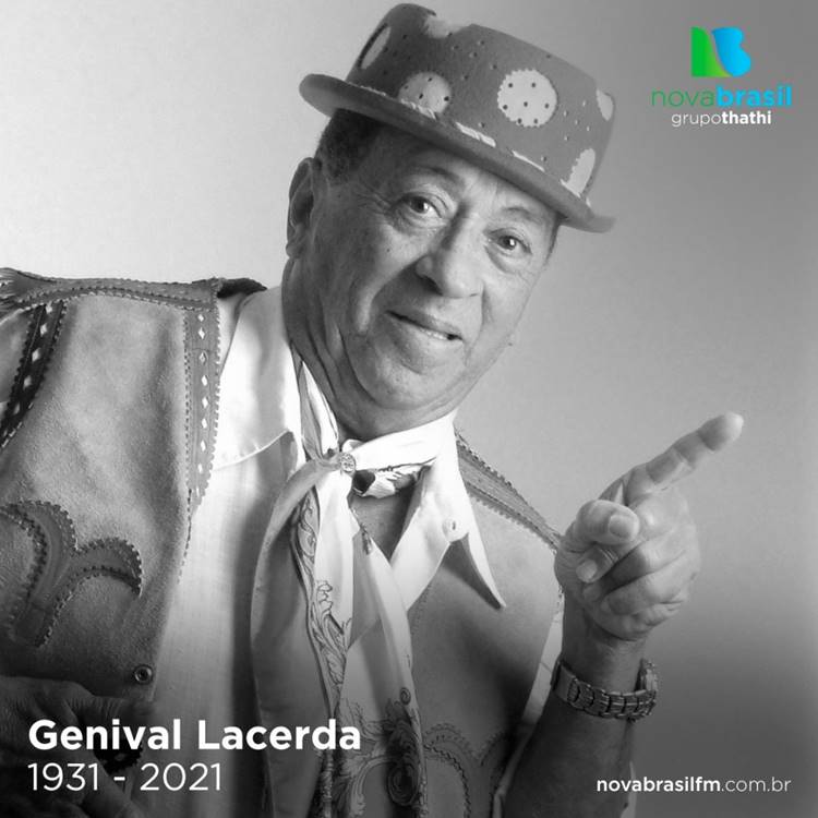 Genival Lacerda - luto. Foto de Genival Lacerda - Partiu em janeiro de 2021.