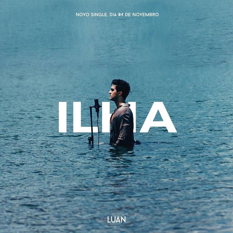 Foto de Luan Santana, capa da música "Ilha".