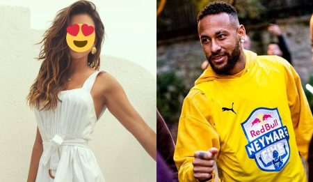 Neymar e atriz da Globo trocam beijos em festa, diz jornal